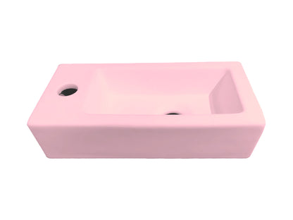 Toilet fonteinbakje Sanitado rainbow links 37 x 18 x 9 cm mat lichtroze