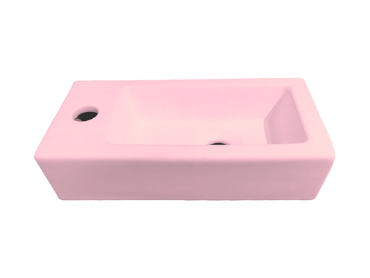Toilet fonteinbakje Sanitado rainbow links 37 x 18 x 9 cm mat lichtroze