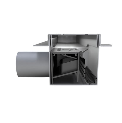 Douchegoot 70cm met flens Sanitado Industry in gunmetal