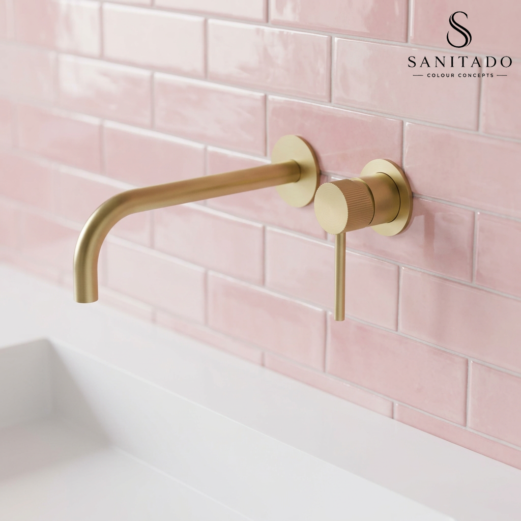 Sanitado Industry Class Luxe Wandinbouw Mengkraan Mat Goud