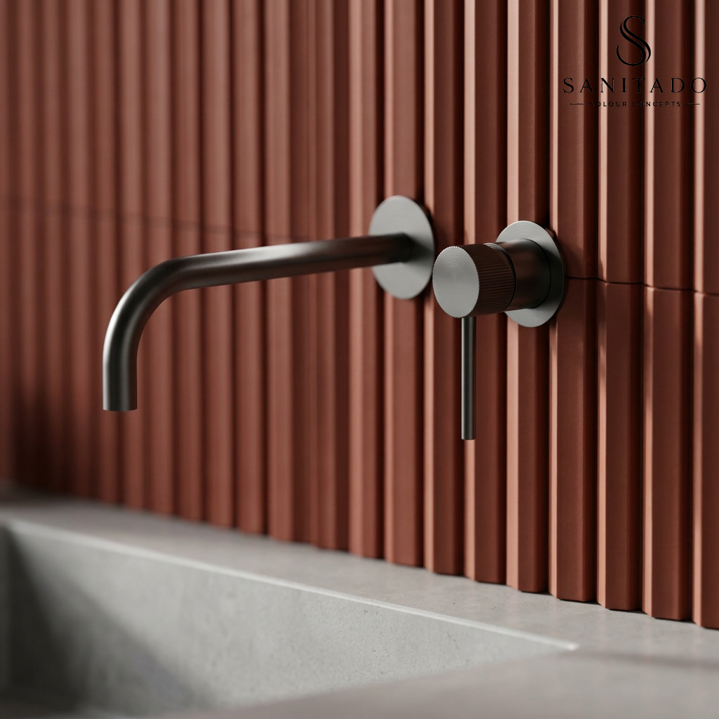 Sanitado Industry Class Luxe Wandinbouw Mengkraan Gunmetal