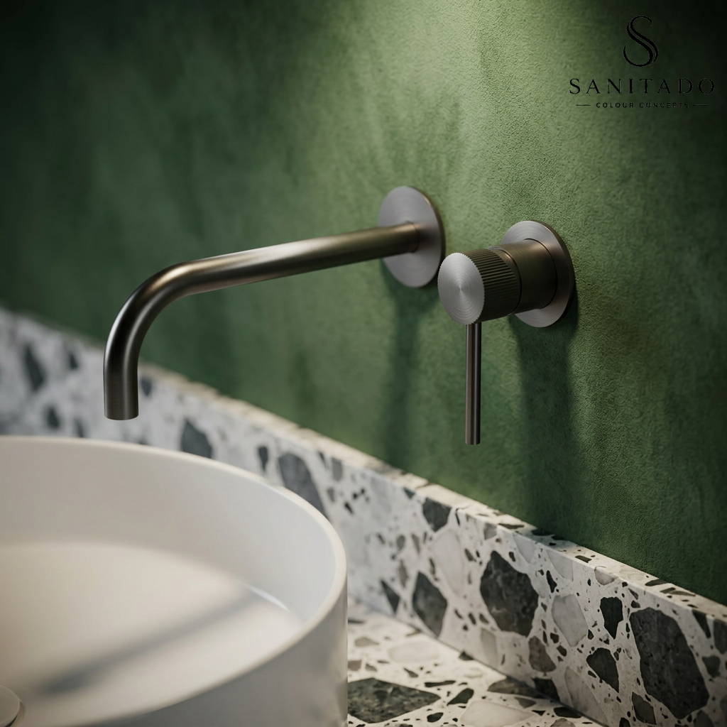 Sanitado Industry Class Luxe Wandinbouw Mengkraan Gunmetal