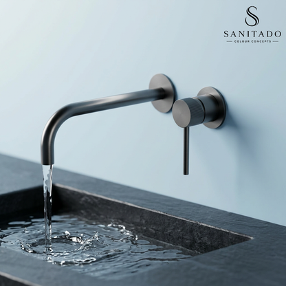 Sanitado Industry Class Luxe Wandinbouw Mengkraan Gunmetal