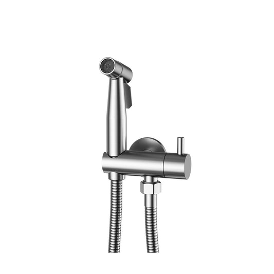 Bidetdouche set met wandhouder Sanitado Industry in RVS