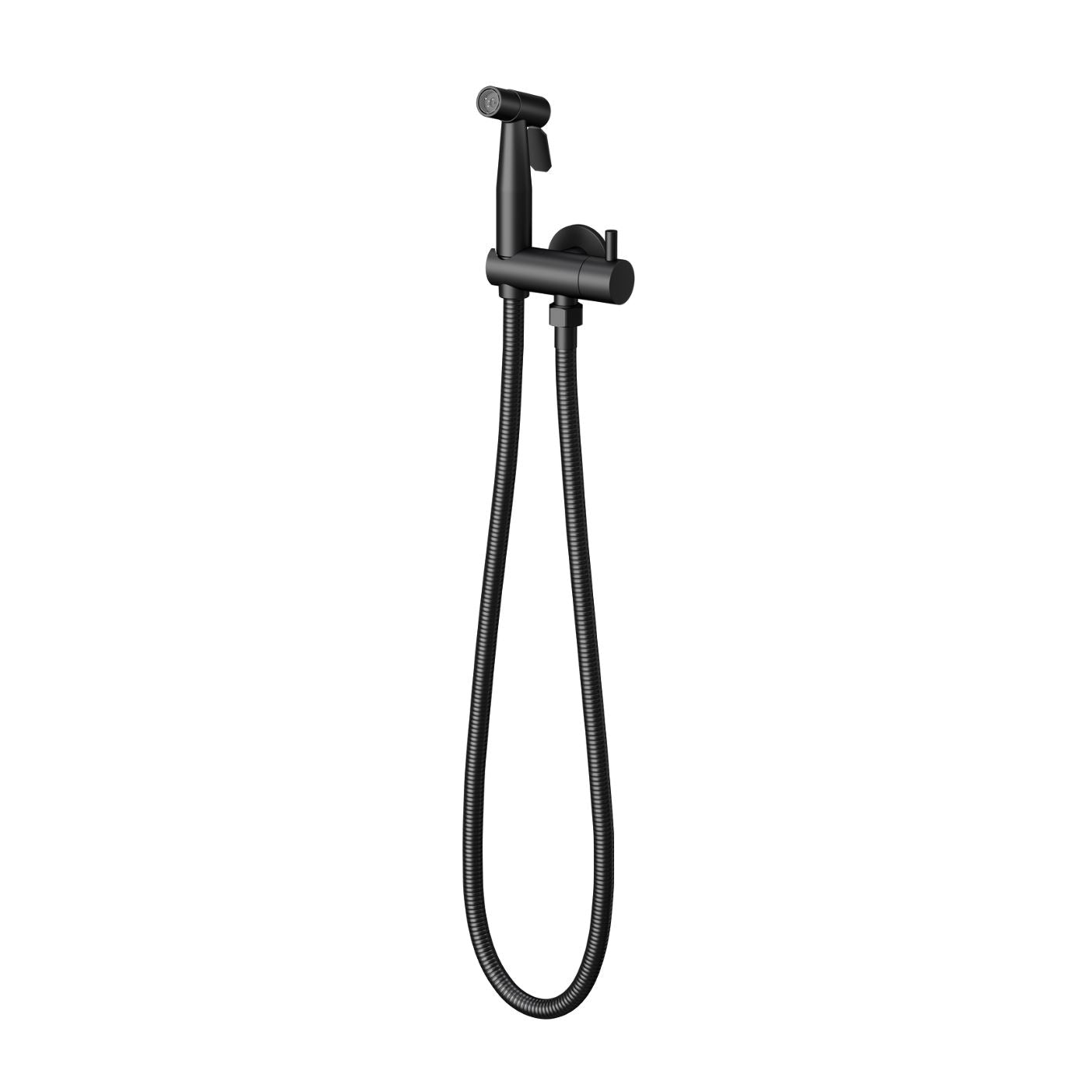 Bidetdouche set met wandhouder Sanitado Industry in mat zwart
