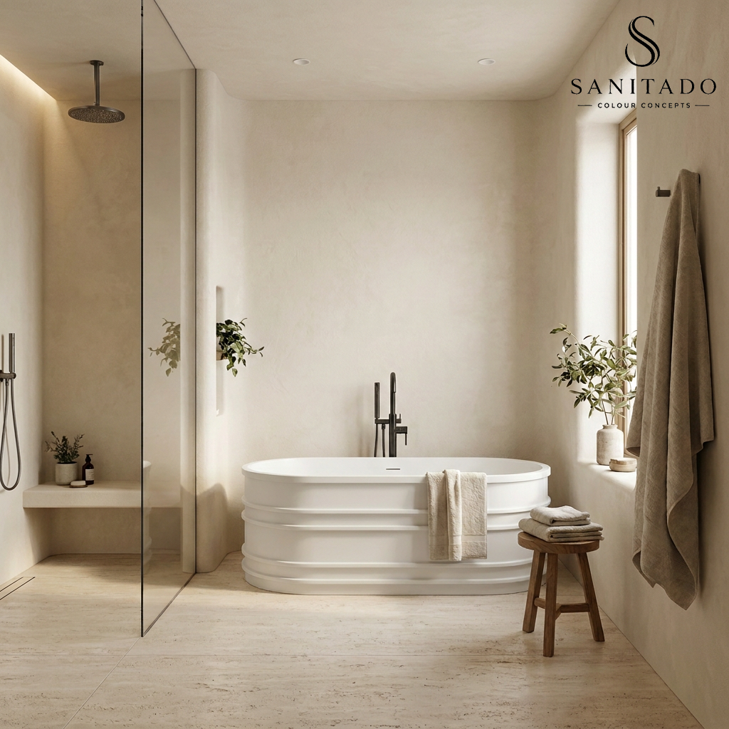 Vrijstaand Ligbad Sanitado Industry Ribble 168x78cm mat wit