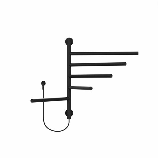 Elektrische handdoekradiator Sanitado Elements mat zwart 75W 622x516mm