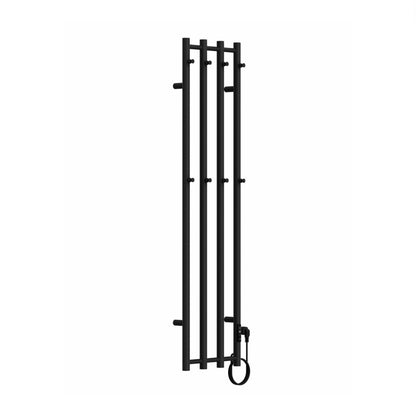 Elektrische handdoekradiator Sanitado Elements mat zwart 250W 140x35cm