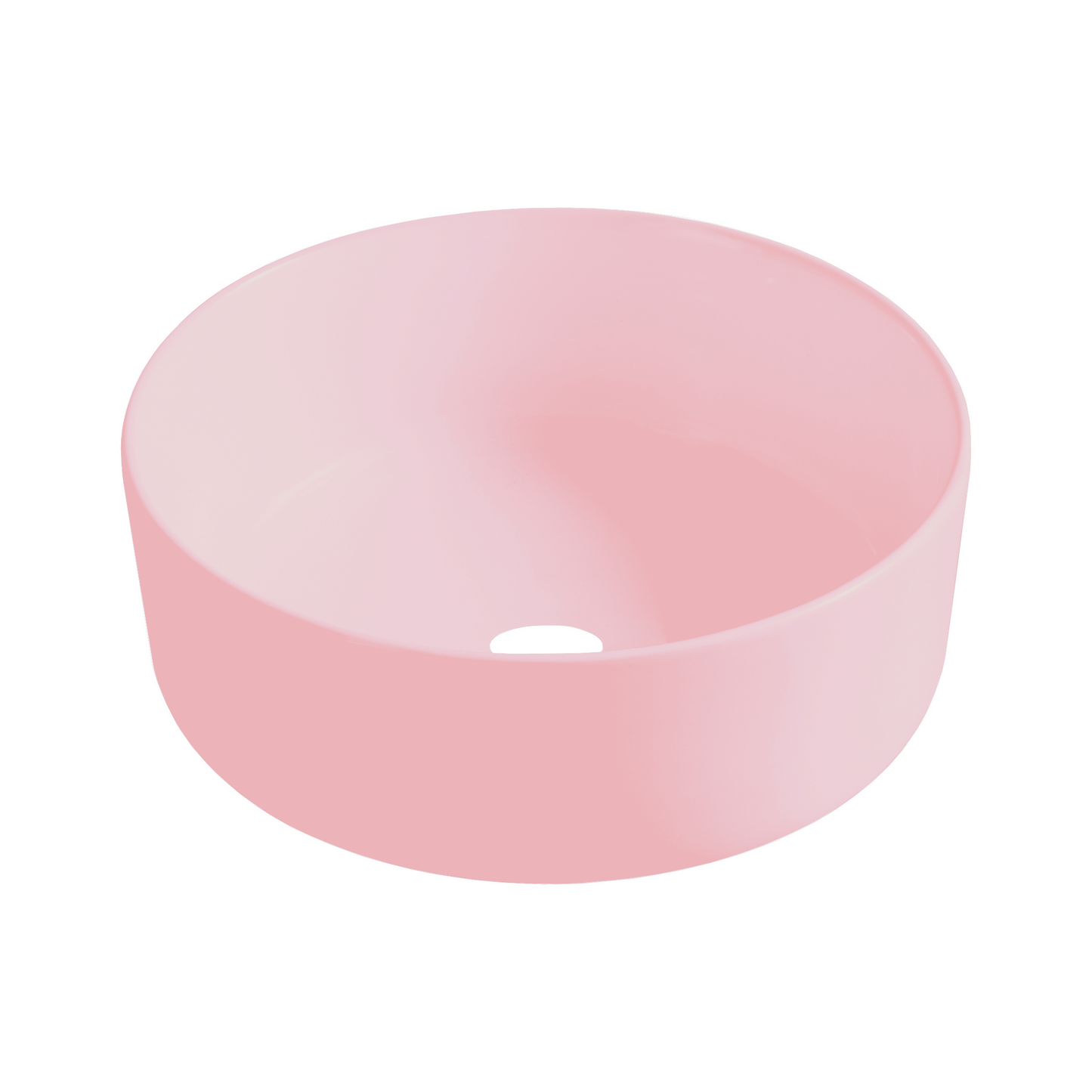 Opbouw waskom Sanitado rainbow  40cm x 12cm keramiek in mat roze
