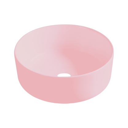 Opbouw waskom Sanitado rainbow  40cm x 12cm keramiek in mat roze