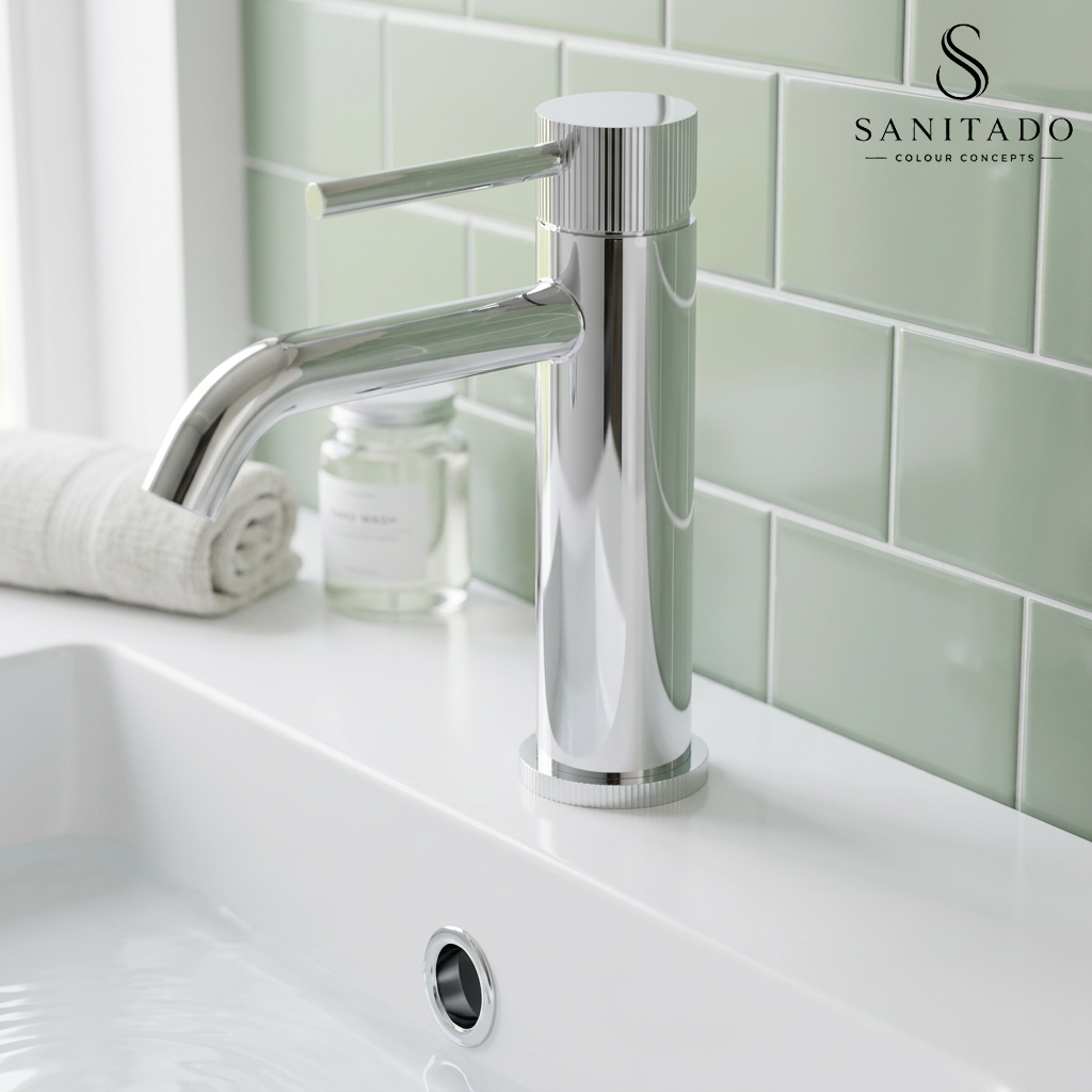 Sanitado Industry Ribbel Luxe Wastafelmengkraan Chroom