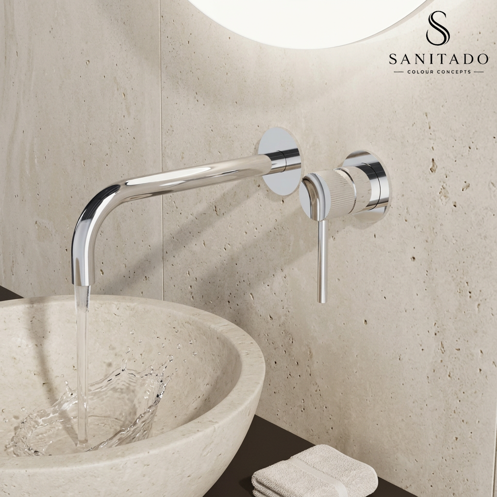 Sanitado Industry Class Luxe Wandinbouw Mengkraan Chroom