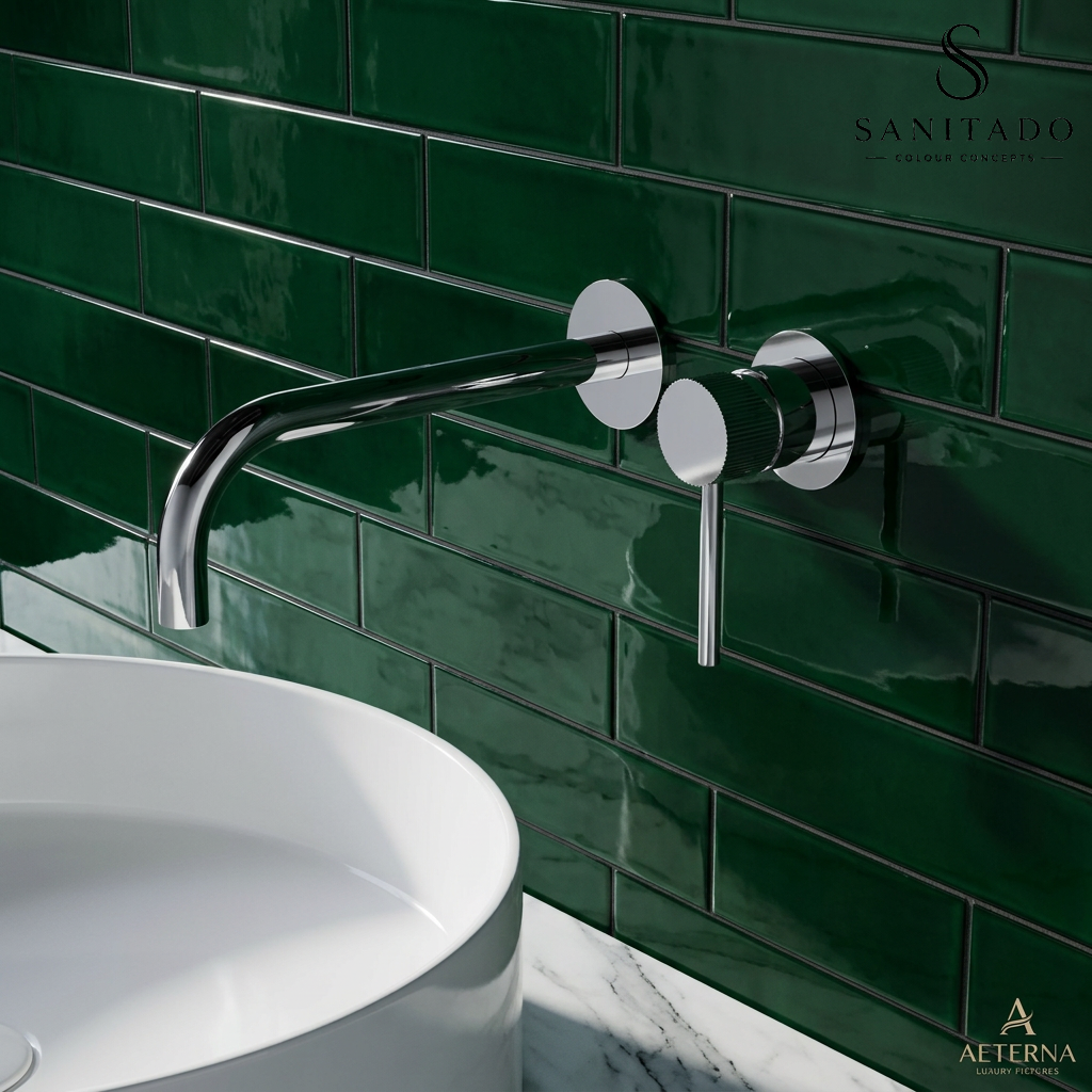Sanitado Industry Class Luxe Wandinbouw Mengkraan Chroom