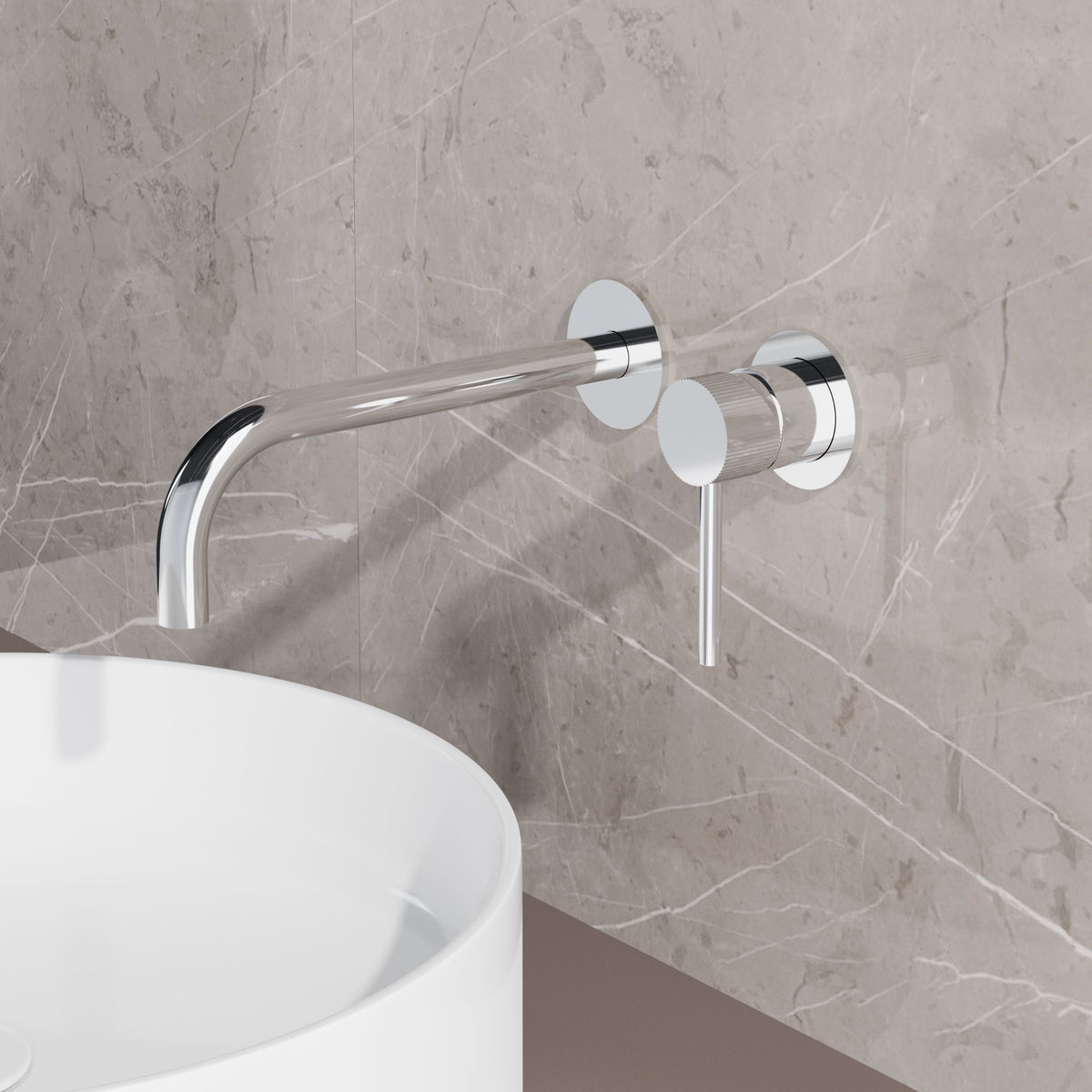 Sanitado Industry Class Luxe Wandinbouw Mengkraan Chroom