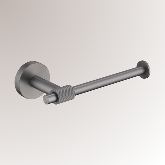 Toiletaccessoires set Sanitado Industry met borstel, rolhouder en handdoekhaak in gunmetal