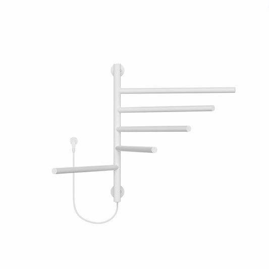Elektrische handdoekradiator Sanitado Elements glanzend wit 75W 622x516mm