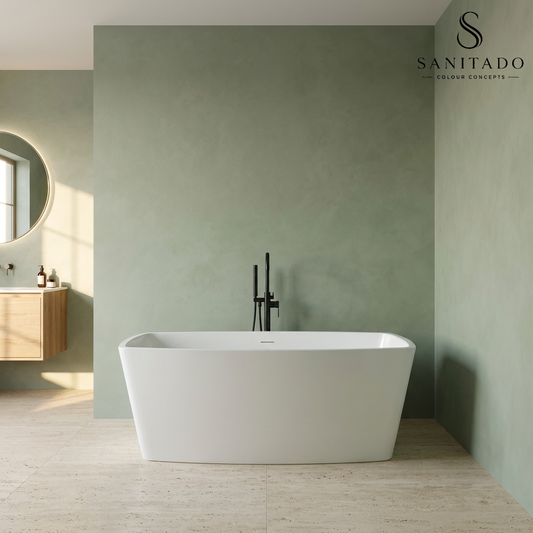 Vrijstaand ligbad Sanitado Industry Quara 180x80cm glanzend wit