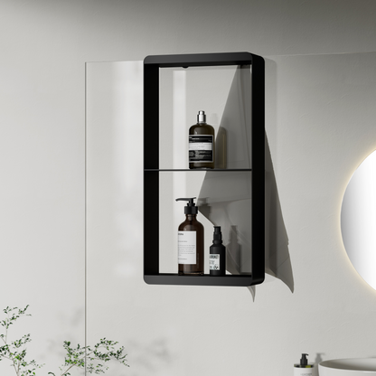 Hangend doucherek 50x25x9cm Sanitado Industry Soap in mat zwart