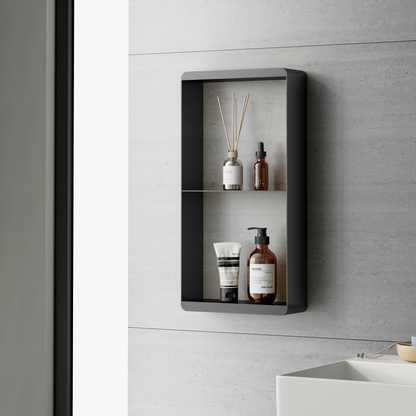 Hangend doucherek 50x25x9cm Sanitado Industry Soap in gunmetal