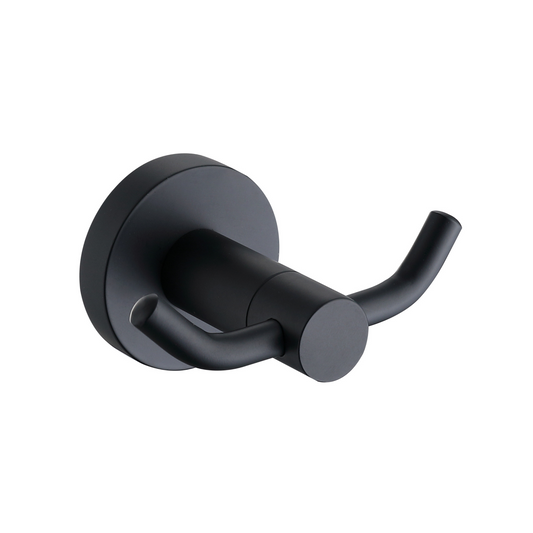Handdoekhouder dubbel Sanitado Industry in mat zwart
