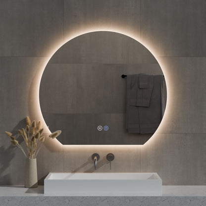 Sanitado Industry Sunset Luxe Badkamer Spiegel Half Rond 100x90 cm