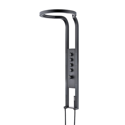 Thermostatische douchehemel Sanitado Industry Future 2.0 in mat zwart