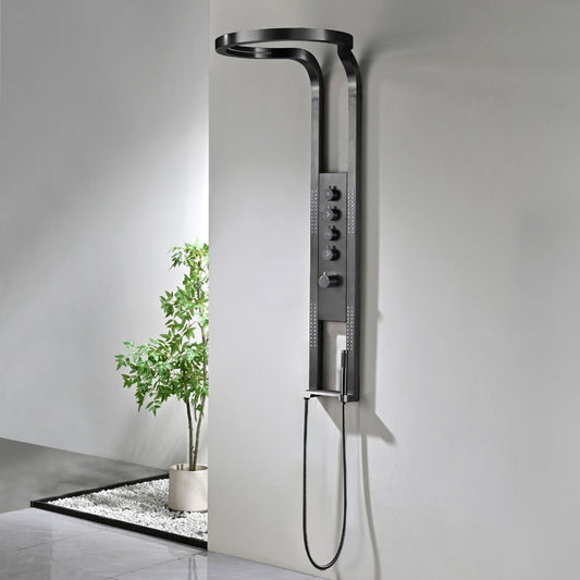 Thermostatische douchehemel Sanitado Industry Future in gunmetal