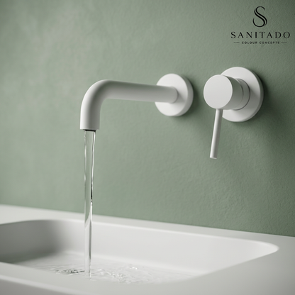 Sanitado Industry Belize Luxe Wandinbouw Mengkraan Mat Wit