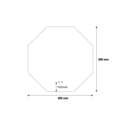 Sanitado Industry Honey Luxe Badkamer Spiegel Achthoek 60 cm