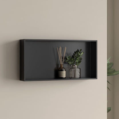 Badkamer opbouwnis 60x30x8cm Sanitado Industry Bandy in mat zwart