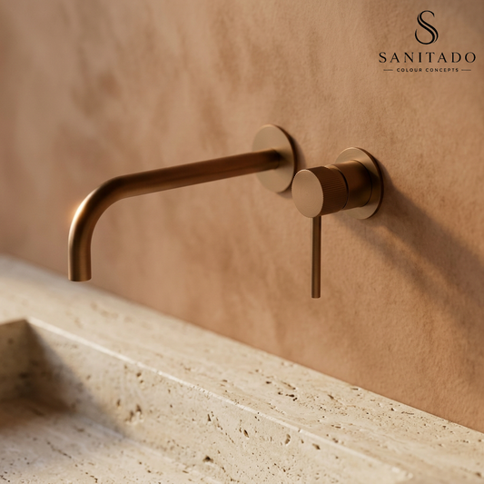 Sanitado Industry Luxe Wandinbouw Mengkraan Mat Brons Design