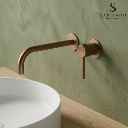 Sanitado Industry Luxe Wandinbouw Mengkraan Mat Brons Design