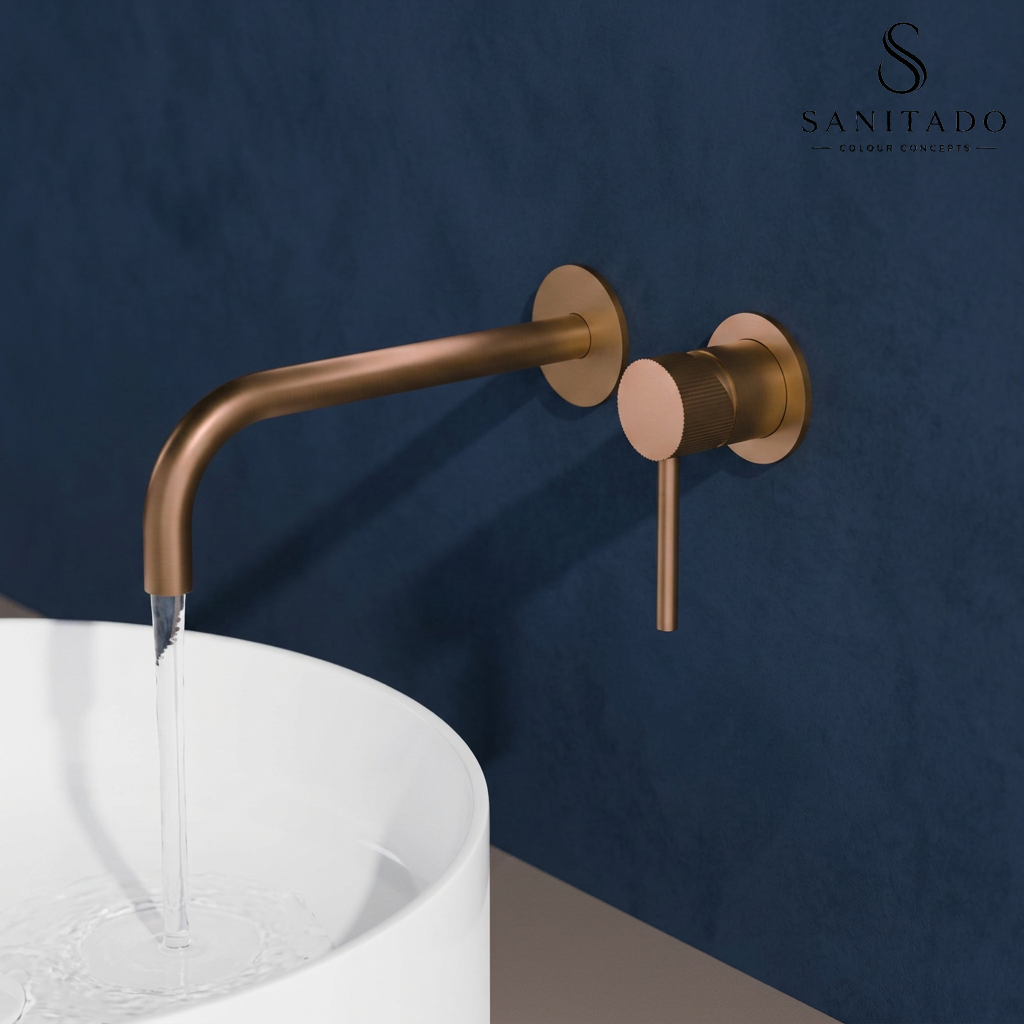 Sanitado Industry Luxe Wandinbouw Mengkraan Mat Brons Design