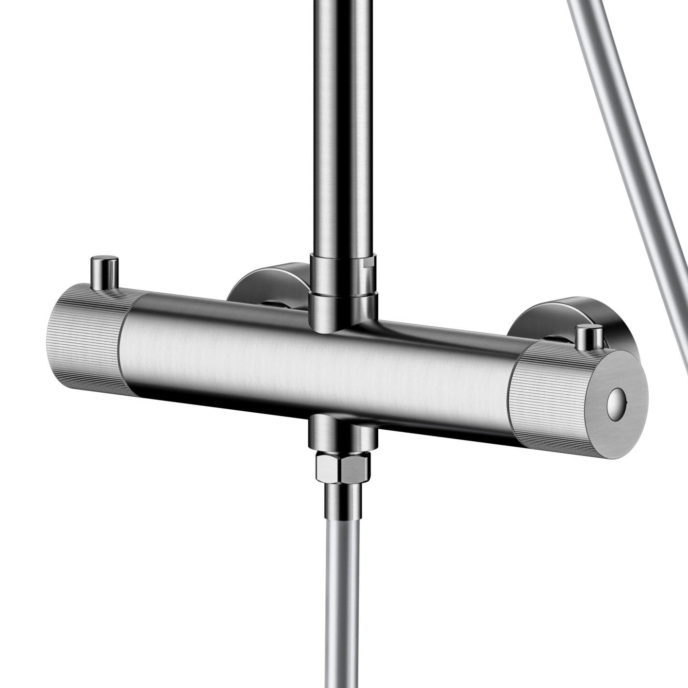 Complete thermostatische regendouche rond Sanitado Industry in RVS