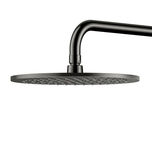 Complete thermostatische regendouche rond Sanitado Industry RVS-304 in gunmetal