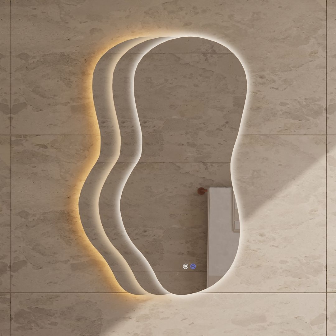 Sanitado Industry Ziza Luxe Badkamer Spiegel Organisch 100x50 cm