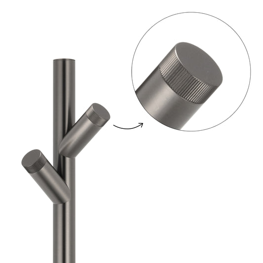 Elektrische staaf handdoekradiator Sanitado Industry in gunmetal