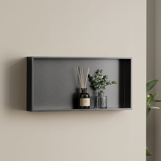 Badkamer opbouwnis 60x30x8cm Sanitado Industry Bandy in gunmetal