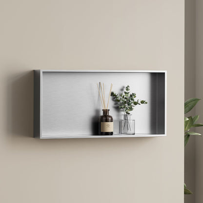 Badkamer opbouwnis 60x30x8cm Sanitado Industry Bandy in RVS