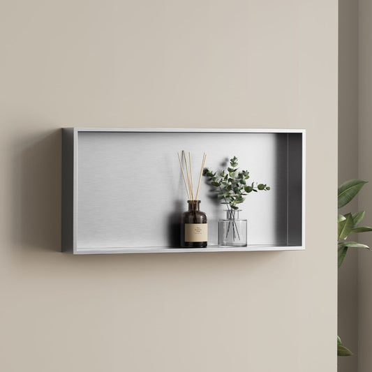 Badkamer opbouwnis 60x30x8cm Sanitado Industry Bandy in RVS