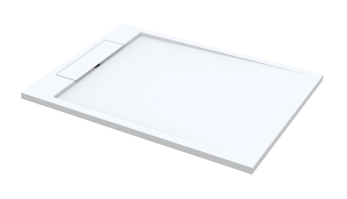 Sanitado Elements Decent Douchebak Mat Wit 120x100cm Solid Surface