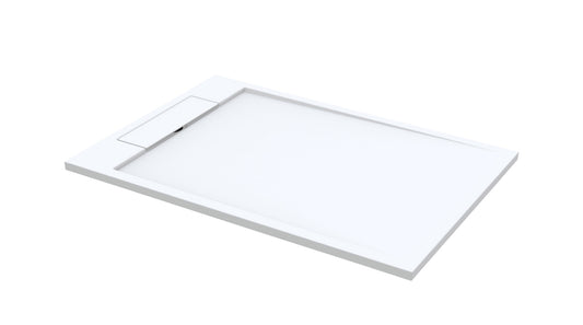 Sanitado Elements Decent Douchebak Mat Wit 160x80cm Solid Surface