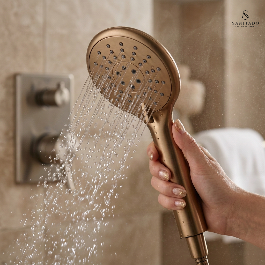 Sanitado Industry Luxe Handdouche 3-standen Mat Brons