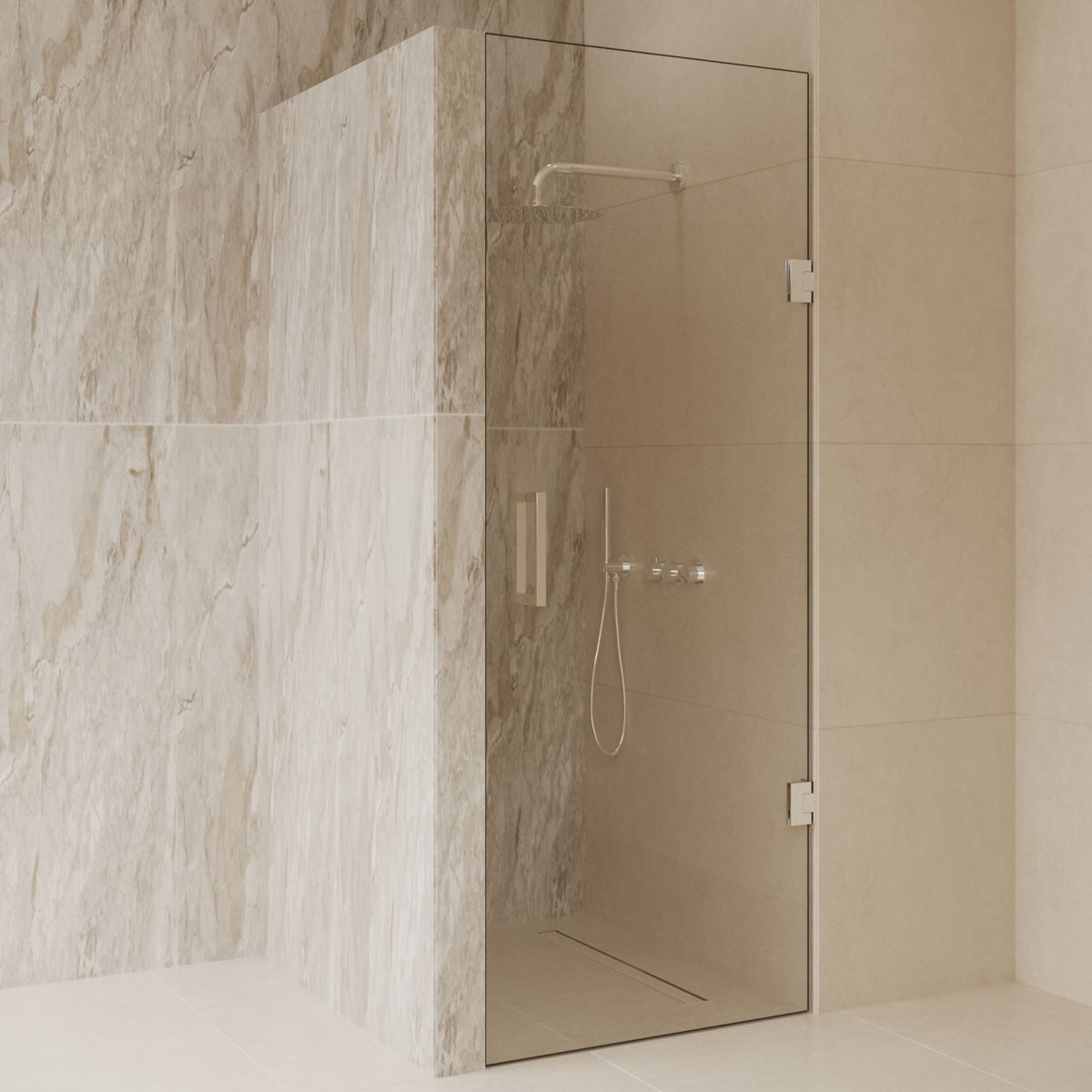 Sanitado Dalis Nisdeur Helder Glas Chrome Profielen 70x200 cm