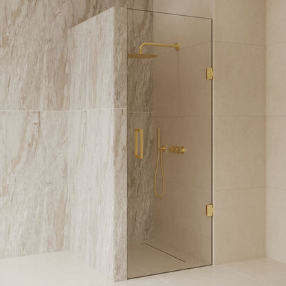 Sanitado Dalis Nisdeur Helder Glas Mat Goud Profielen 90x200 cm