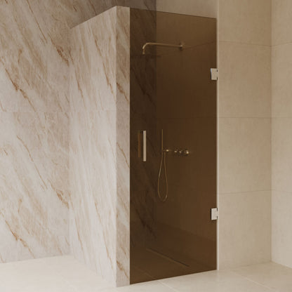 Sanitado Dalis Nisdeur Sepia Glas Chrome Profielen 80x200 cm