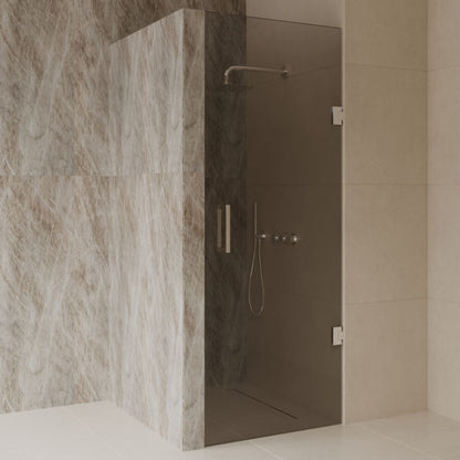 Sanitado Dalis Nisdeur Rookglas Chrome Profielen 70x200 cm