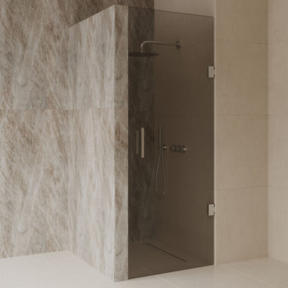 Sanitado Dalis Nisdeur Rookglas RVS Profielen 80x200 cm