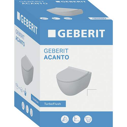 Wandcloset Geberit Acanto Turbo Flush randloos met softclose toiletzitting - foto #3