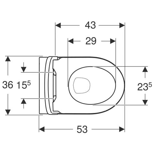 Wandcloset Geberit iCon diepspoel randloos met softclose toiletzitting - foto #3